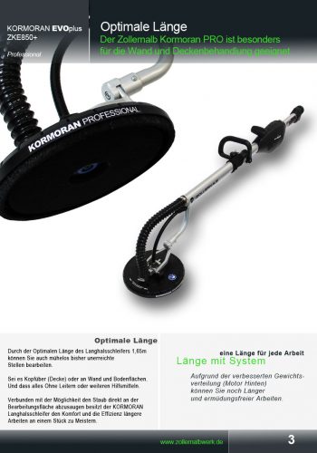 Zollernalb Kormoran PRO Trockenbauschleifer ZKP750